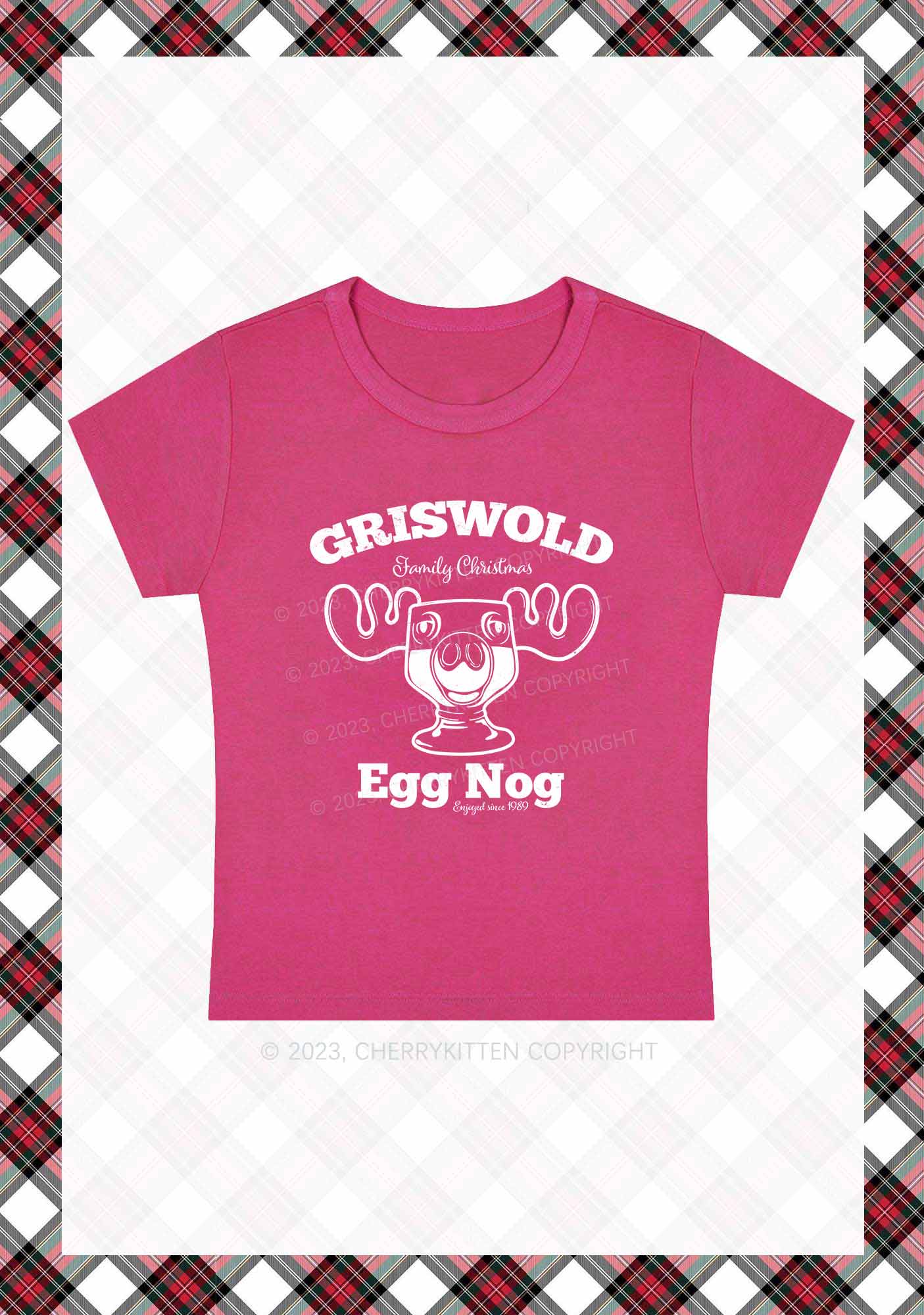 Griswold Egg Nog Christmas Baby Tee Cherrykitten