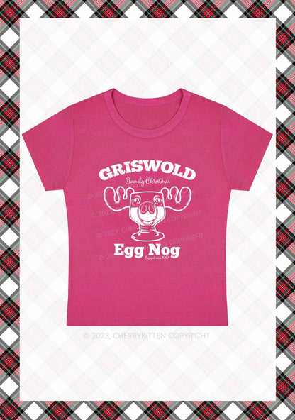 Griswold Egg Nog Christmas Baby Tee Cherrykitten