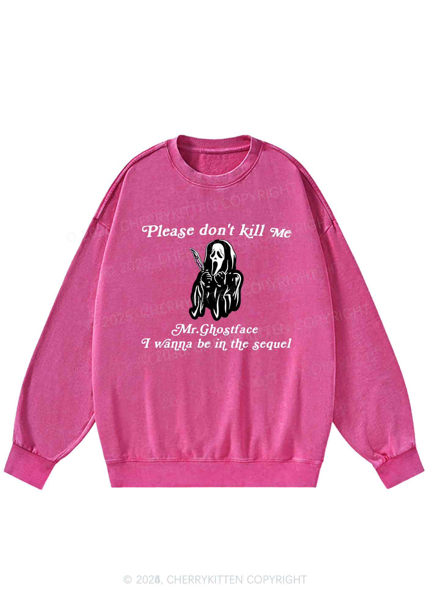 Halloween In The Sequel Y2K Washed Sweatshirts Cherrykitten