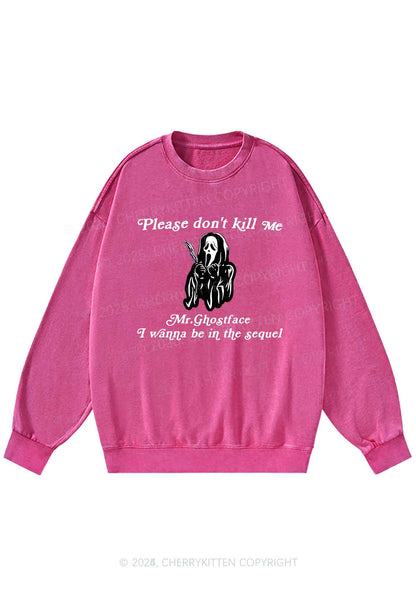 Halloween In The Sequel Y2K Washed Sweatshirts Cherrykitten