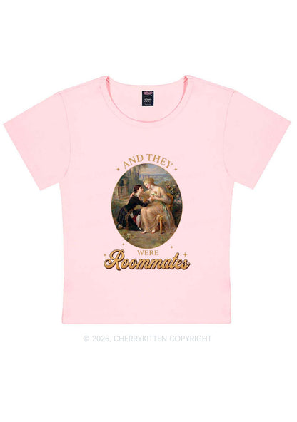 They Were Roommates Pride Y2K Baby Tee Cherrykitten