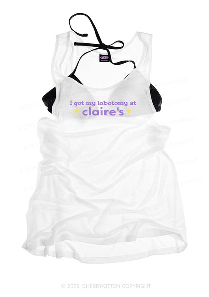 I Got My Lobotomy At Claire's Y2K Sheer Boyfriend Tank Cherrykitten