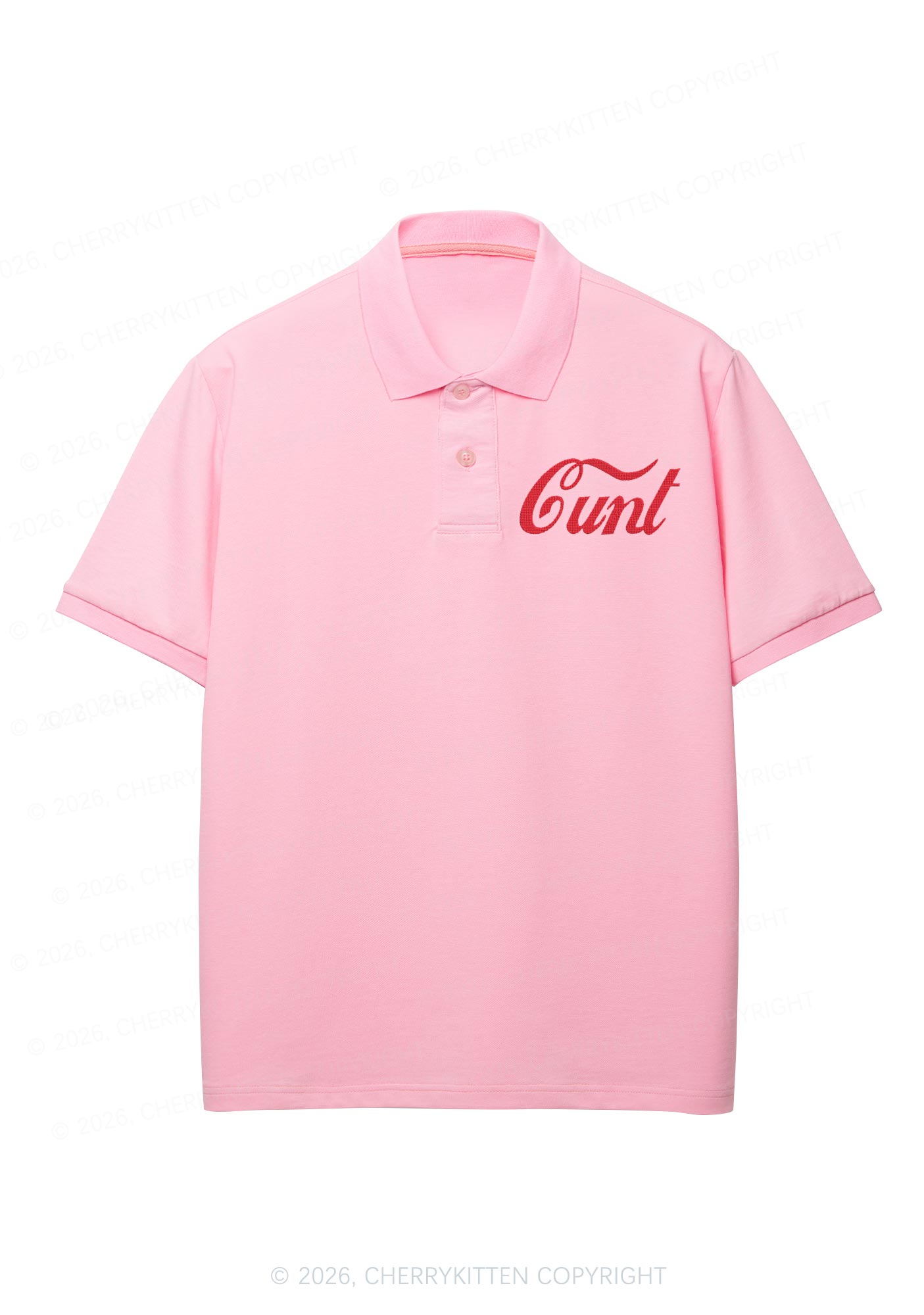 Embroidered Special Cxxt Y2K Polo Shirts Cherrykitten