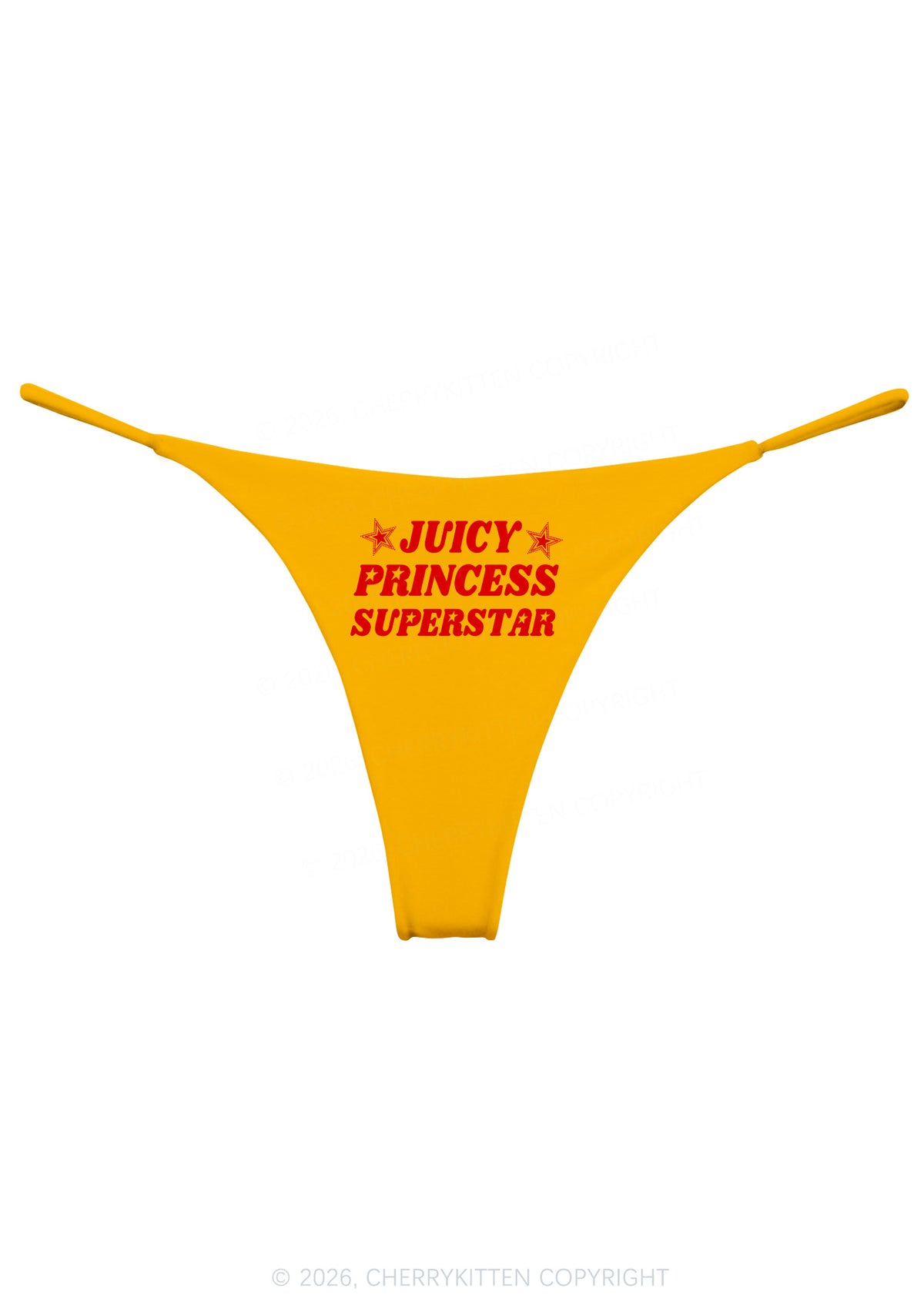 Juicy Princess Superstar Y2K Bikini String Thong Cherrykitten