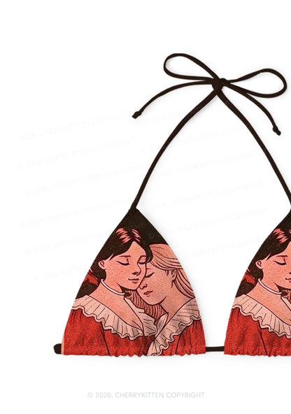 Lover Girls Pride Y2K Print Bikini Set Cherrykitten