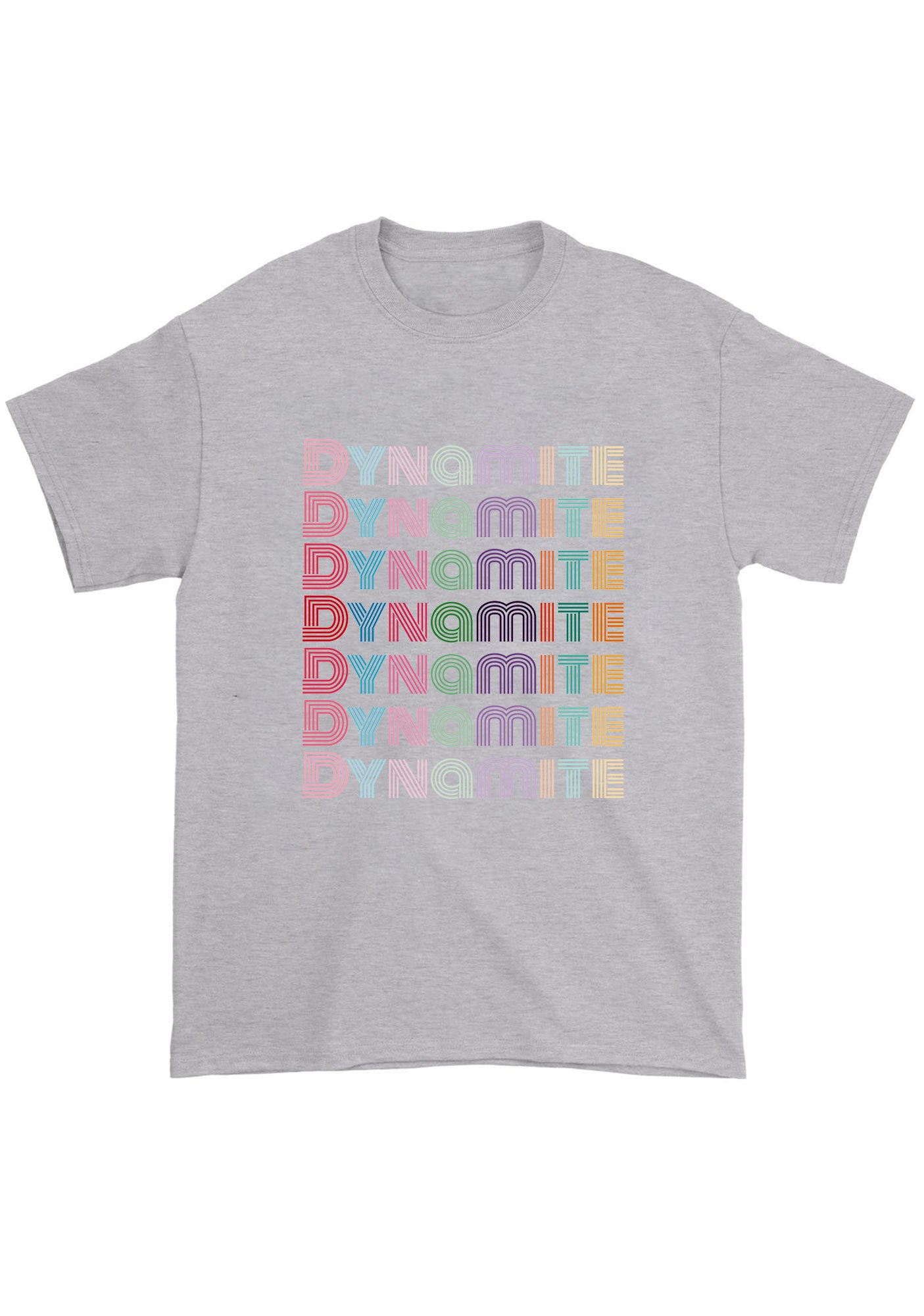 Colorful Dynamite Bangtan Kpop Chunky Shirt