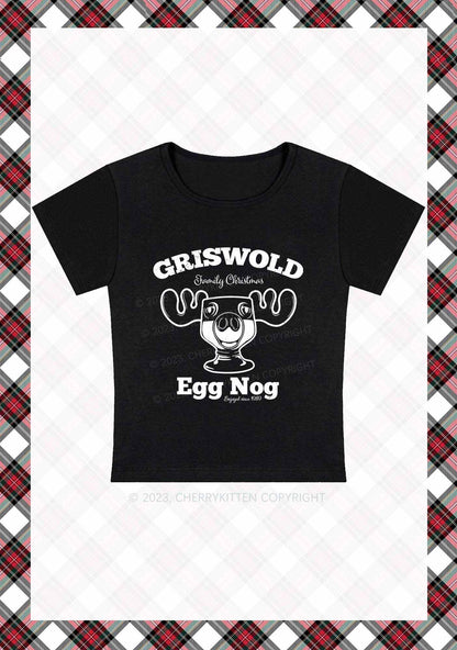 Griswold Egg Nog Christmas Baby Tee Cherrykitten