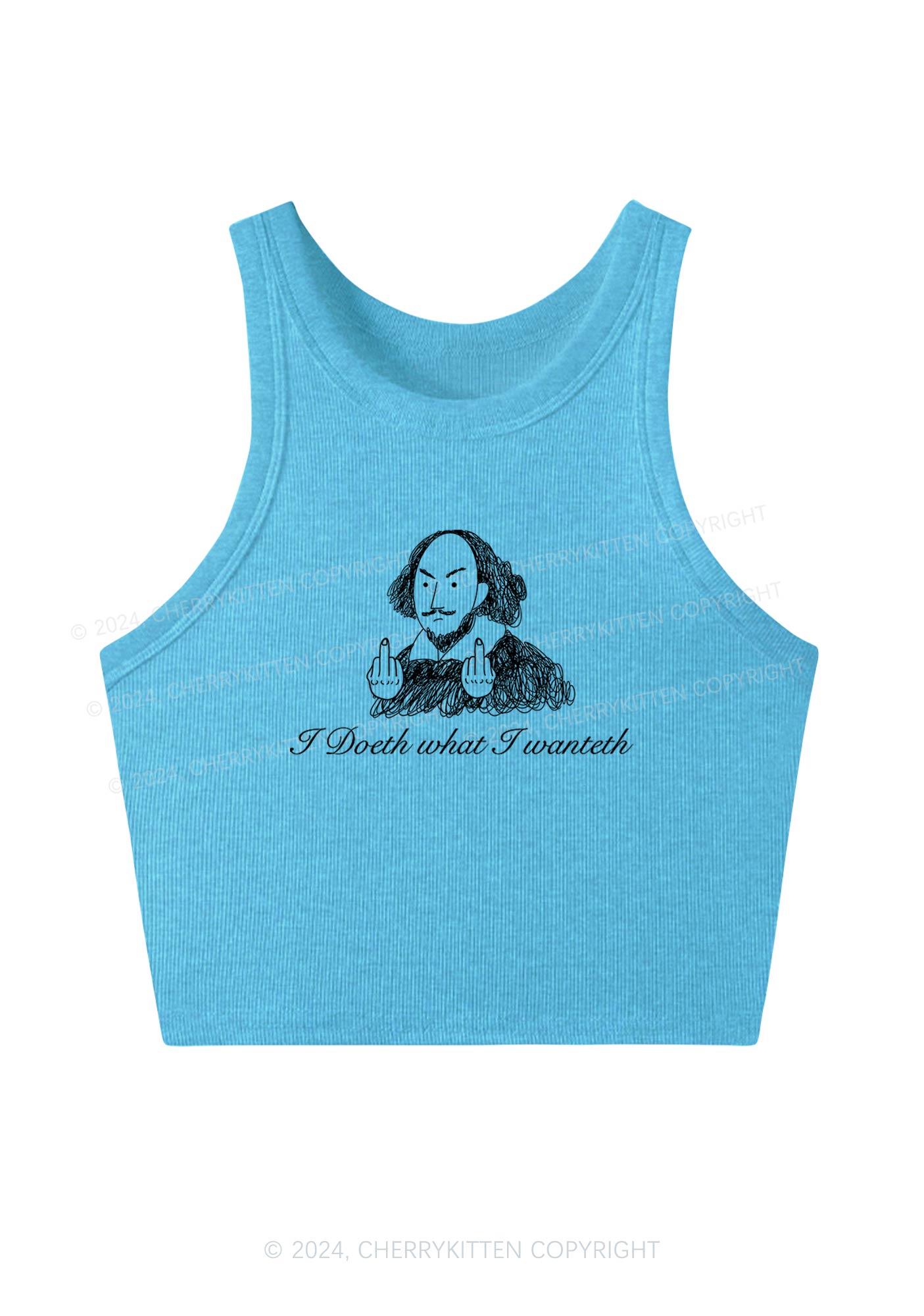 I Doeth What I Wanteth Y2K Crop Tank Top Cherrykitten