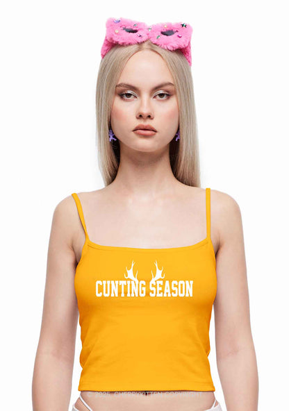 Cunting Season Y2K Spaghetti Strap Cami Cherrykitten