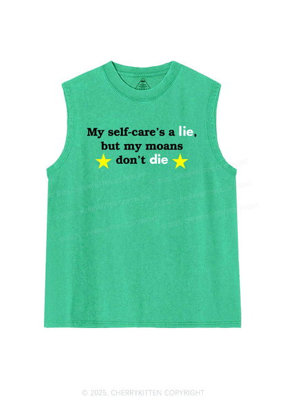 My Moans Dont Die Y2K Washed Muscle Tank Cherrykitten