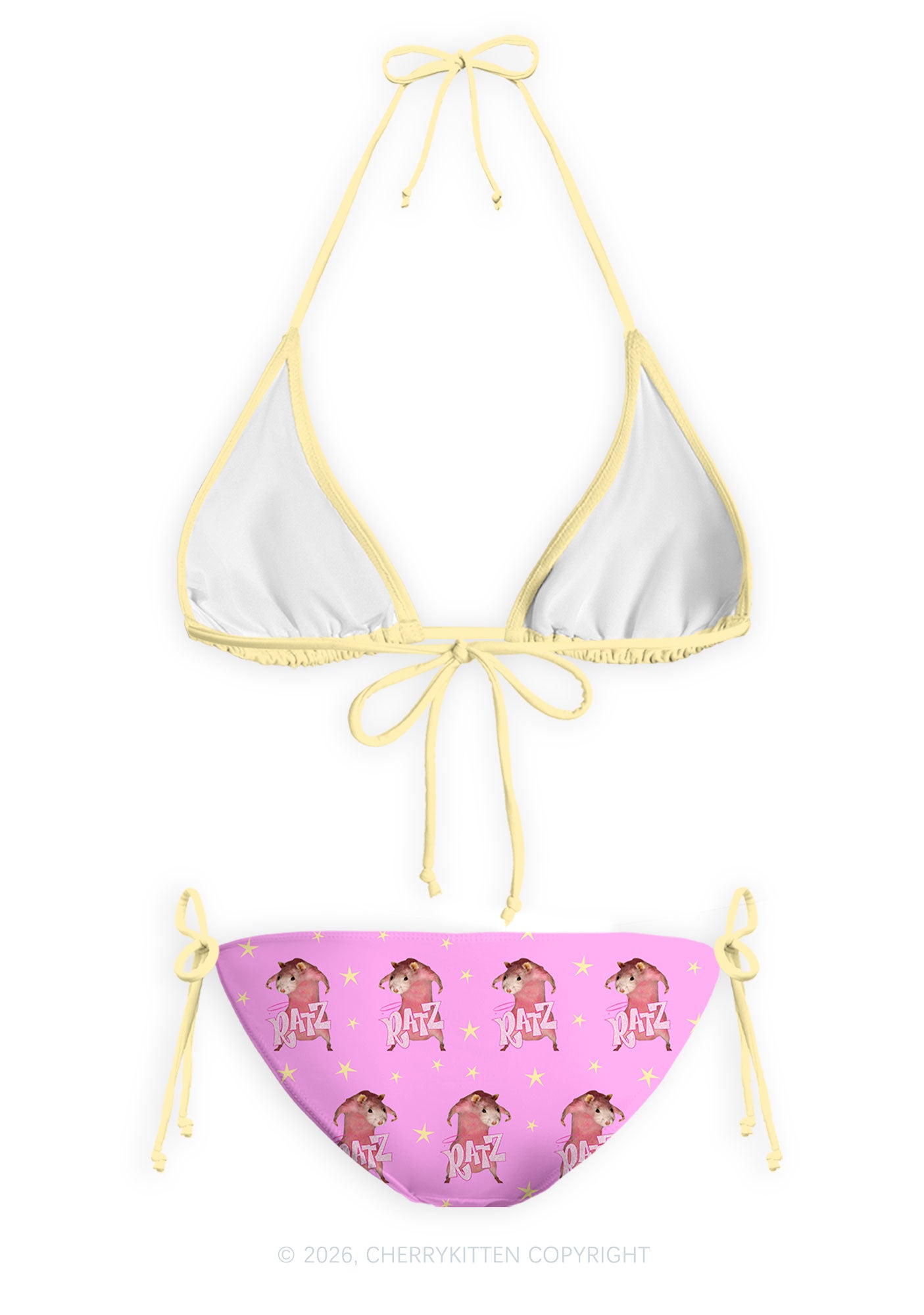 Pink Ratz Y2K Print Bikini Set Cherrykitten
