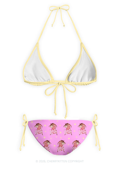 Pink Ratz Y2K Print Bikini Set Cherrykitten