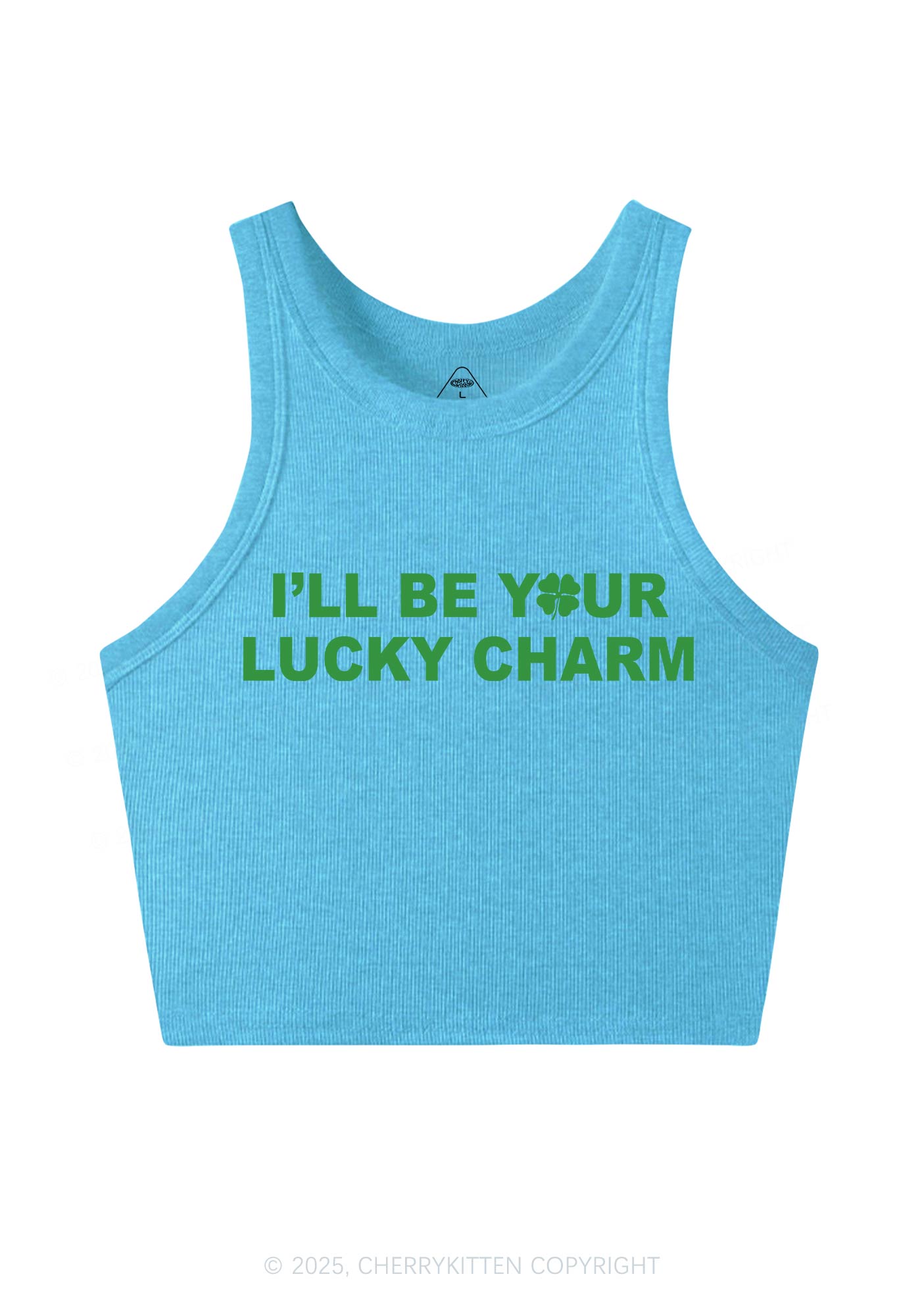 Be Your Lucky Charm St Patricks Y2K Crop Tank Top Cherrykitten