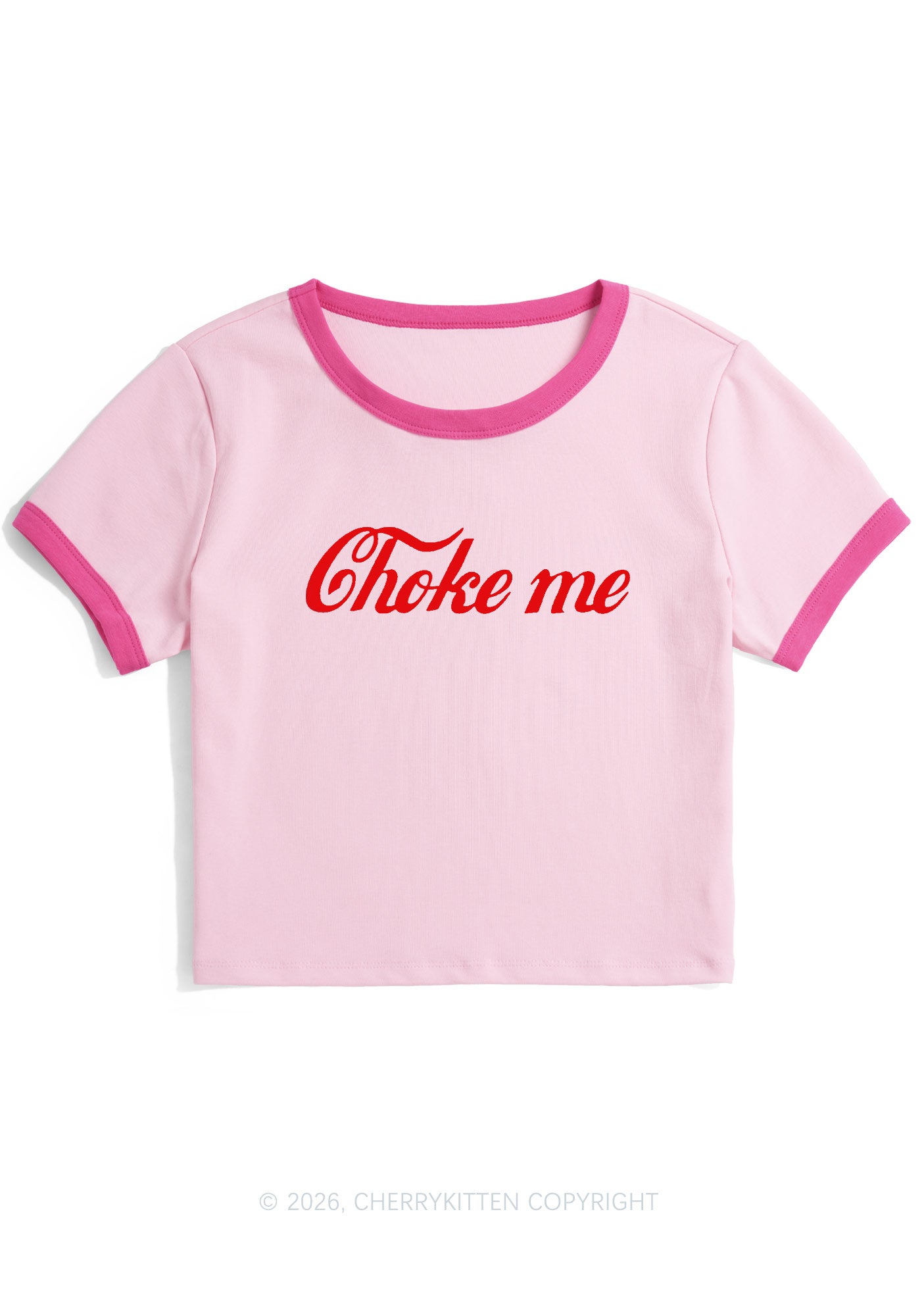Choke Me Y2K Ringer Tee Cherrykitten