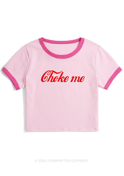 Choke Me Y2K Ringer Tee Cherrykitten