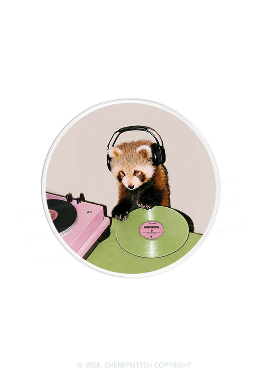 Red Panda DJ Y2K Magnetic Phone Grip Holder Cherrykitten