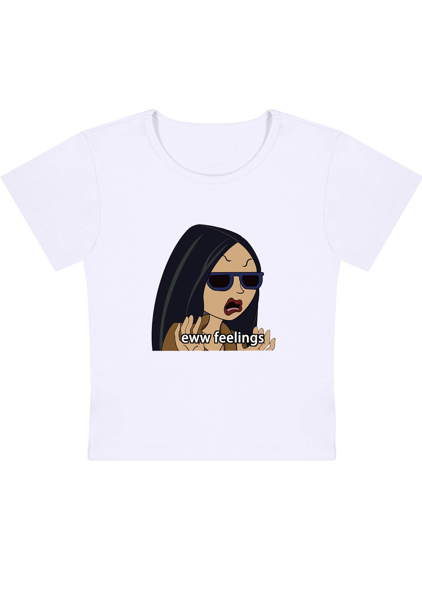 Curvy Eww Feelings Baby Tee