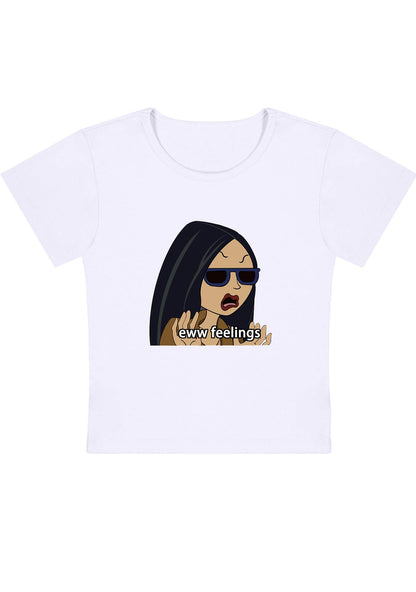 Curvy Eww Feelings Baby Tee