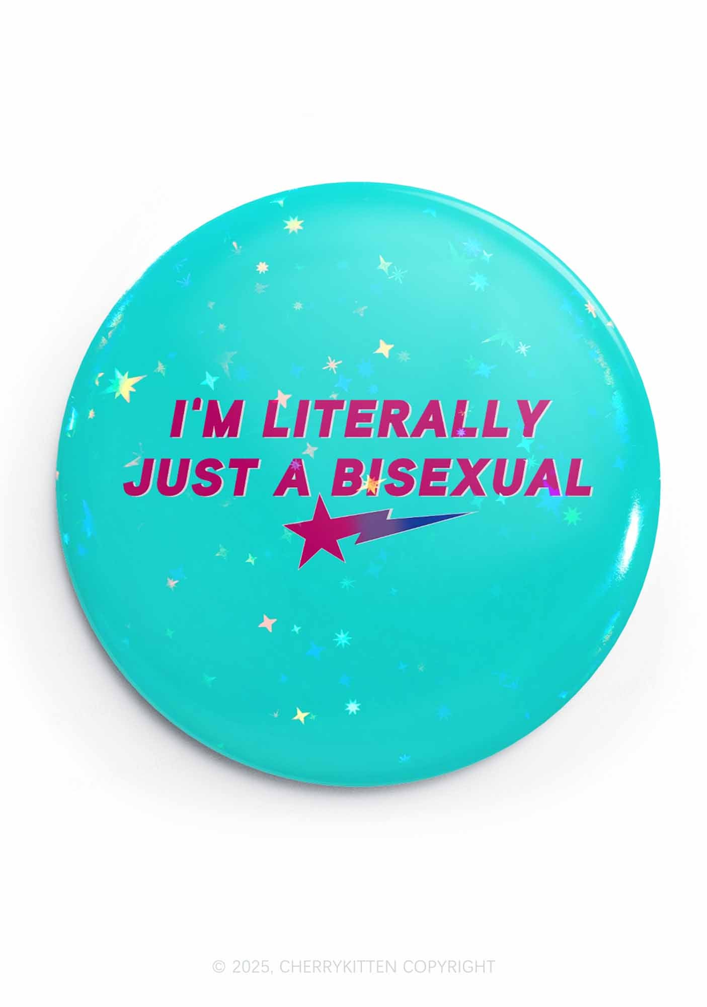 Just A Bisexual Pride 1Pc Y2K Pin Badge Cherrykitten
