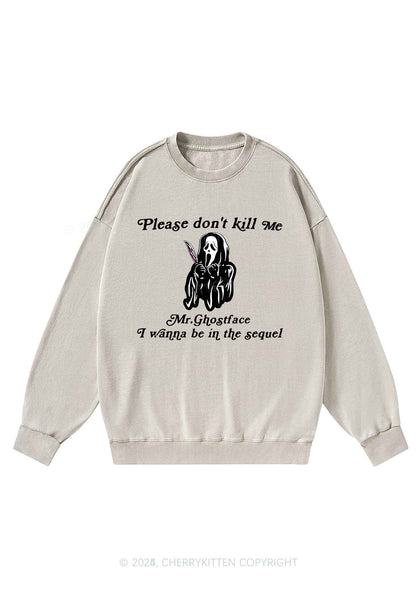 Halloween In The Sequel Y2K Washed Sweatshirts Cherrykitten