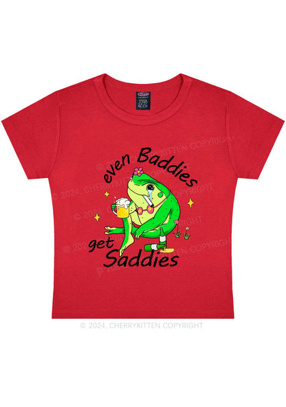 Drunk Frog Y2K Baby Tee Cherrykitten