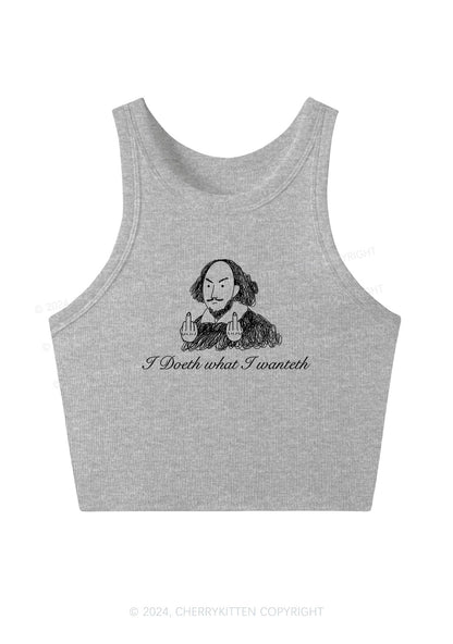 I Doeth What I Wanteth Y2K Crop Tank Top Cherrykitten