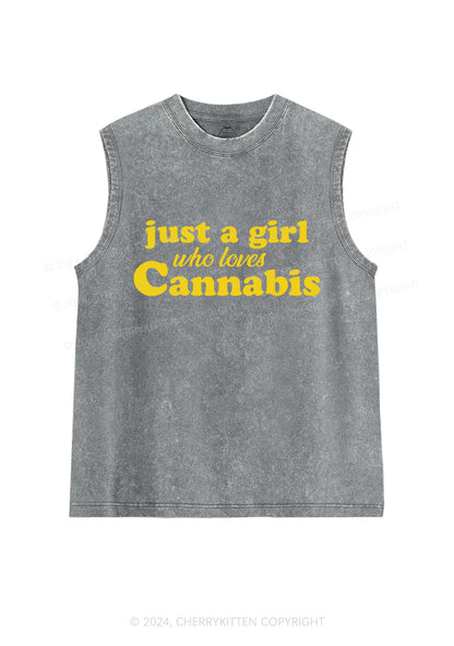 Just A Girl Y2K Washed Tank Cherrykitten