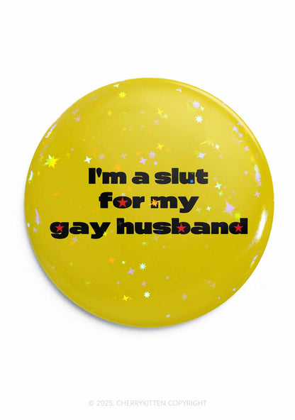Slxt For Gay Husband Pride 1Pc Y2K Pin Badge Cherrykitten