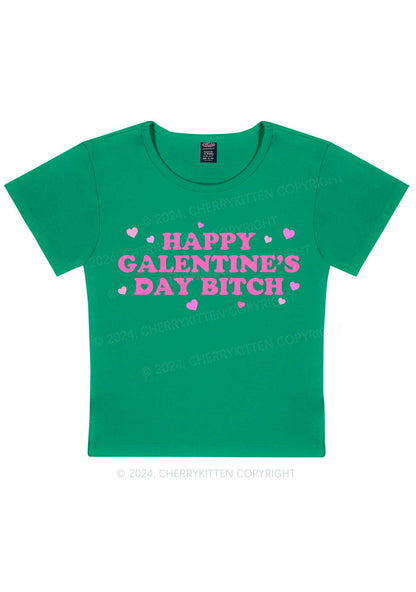 Happy Galentines Day Y2K Valentine's Day Baby Tee Cherrykitten