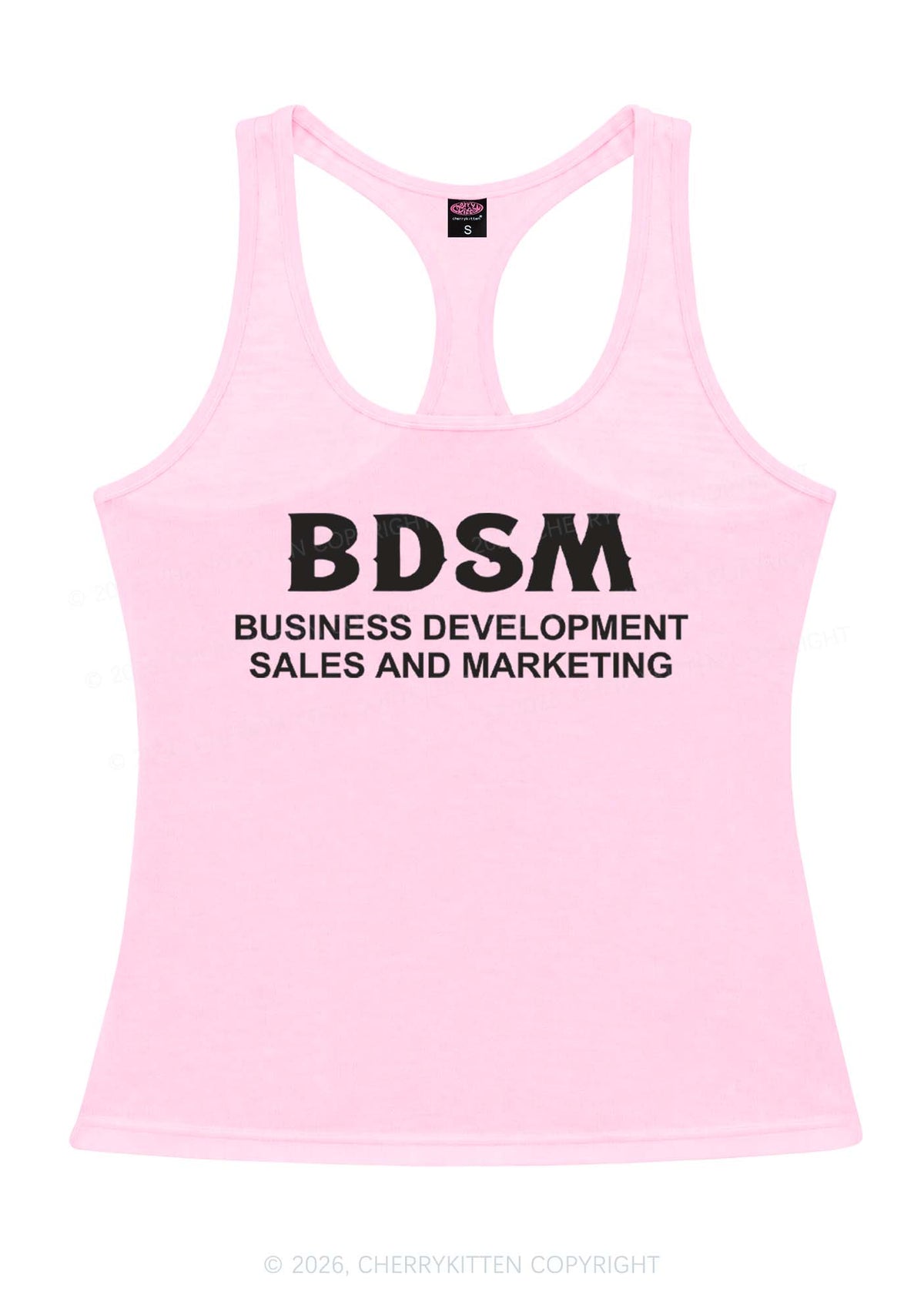 Business Development Y2K Women Racerback Tank Top Cherrykitten