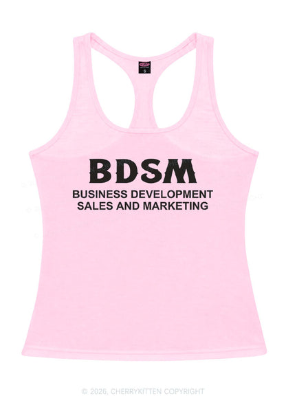 Business Development Y2K Women Racerback Tank Top Cherrykitten