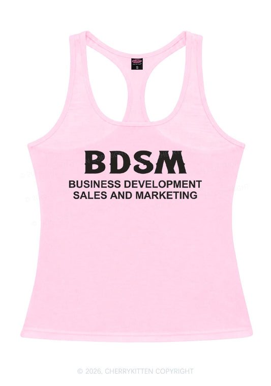 Business Development Y2K Women Racerback Tank Top Cherrykitten