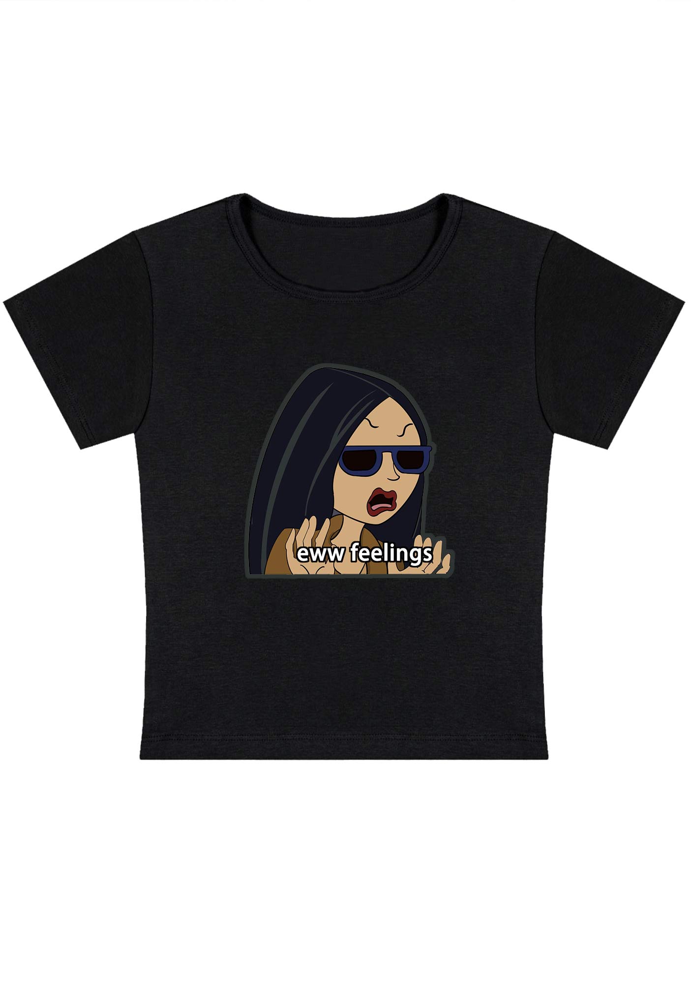 Curvy Eww Feelings Baby Tee