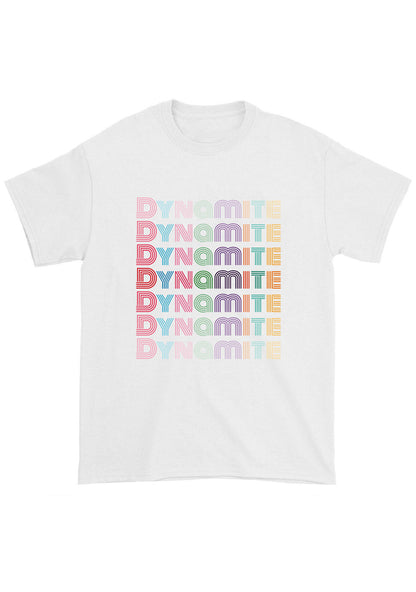 Colorful Dynamite Bangtan Kpop Chunky Shirt