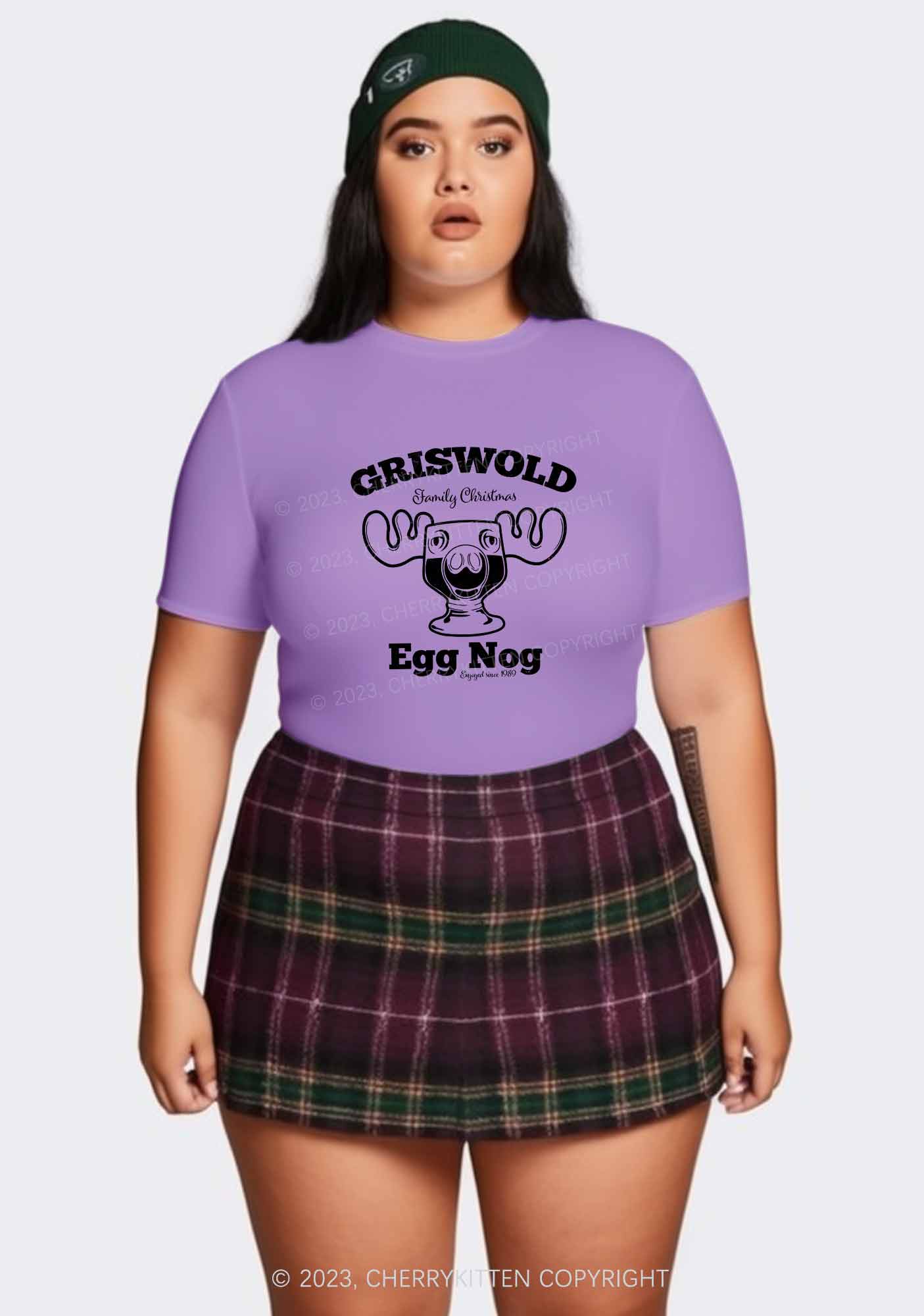 Griswold Egg Nog Christmas Baby Tee Cherrykitten
