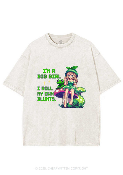 Roll My Own Blunts Y2K Shirts Washed Tee Cherrykitten