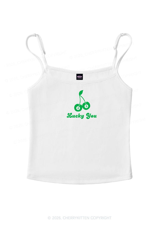 Lucky Eight St Patricks Y2K Spaghetti Strap Cami Cherrykitten