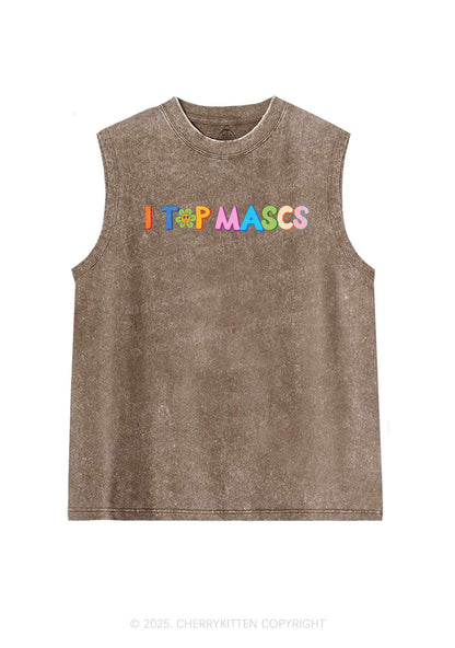 I Top Mascs Y2K Washed Tank Cherrykitten
