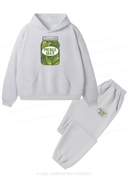Pickle Slxt Y2K Fleece Hoodie Set Cherrykitten