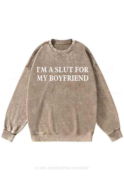 Slxt For My Girlfriend Y2K Washed Sweatshirts Cherrykitten