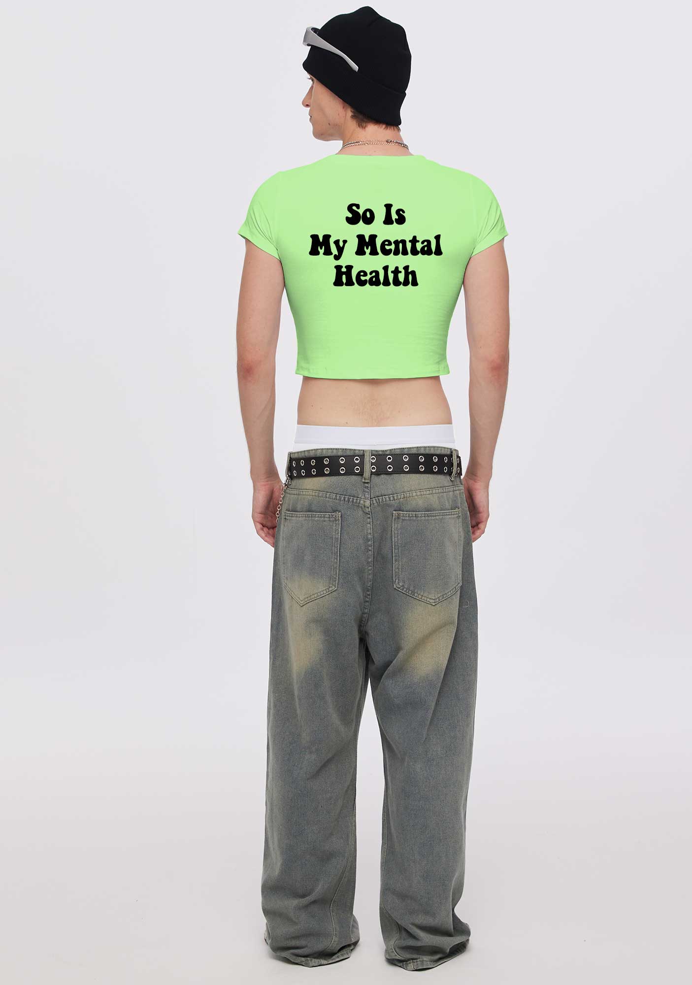 Tattoos Trashy Two Sides Y2K Baby Tee Cherrykitten