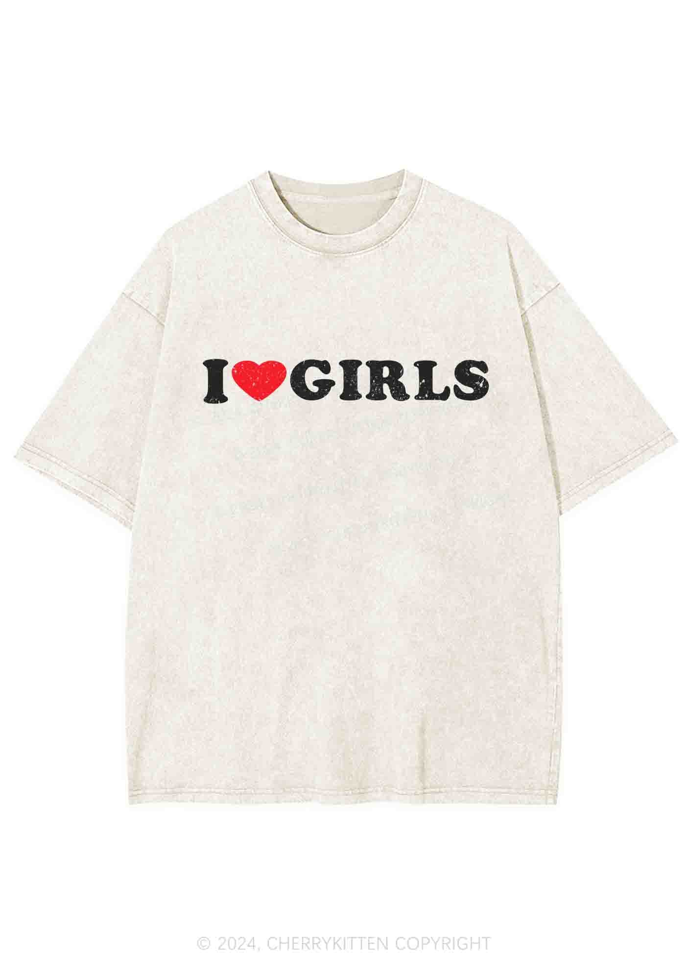 I Love Girls Y2K Washed Tee Cherrykitten