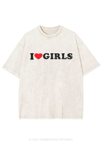 I Love Girls Y2K Washed Tee Cherrykitten