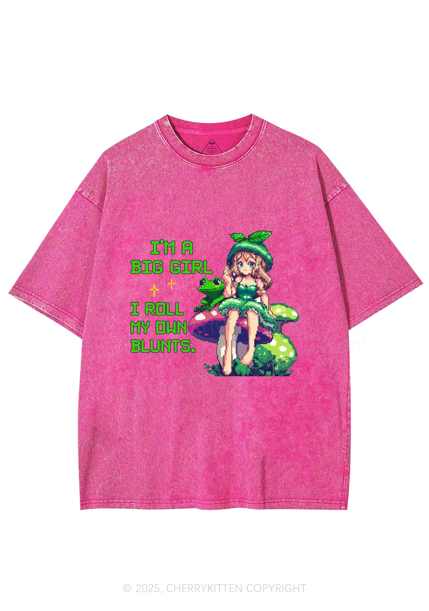 Roll My Own Blunts Y2K Shirts Washed Tee Cherrykitten