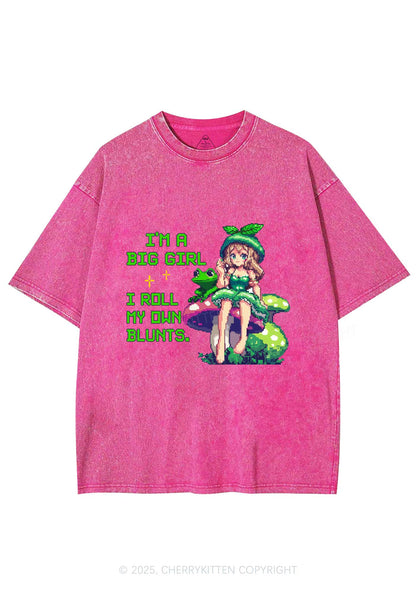 Roll My Own Blunts Y2K Shirts Washed Tee Cherrykitten