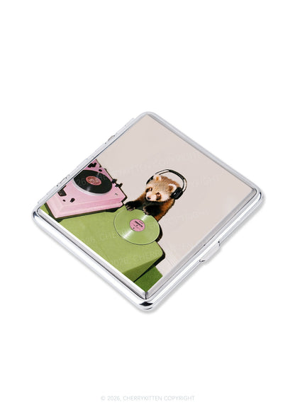 Red Panda DJ Y2K Cigarette Case Cherrykitten