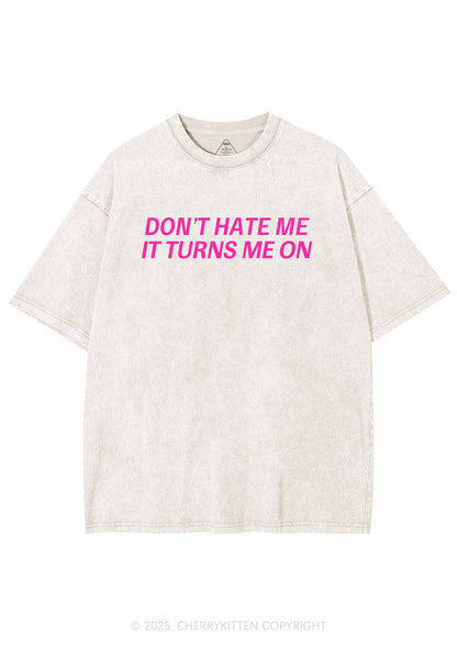 It Turns Me On Y2K Washed Tee Cherrykitten