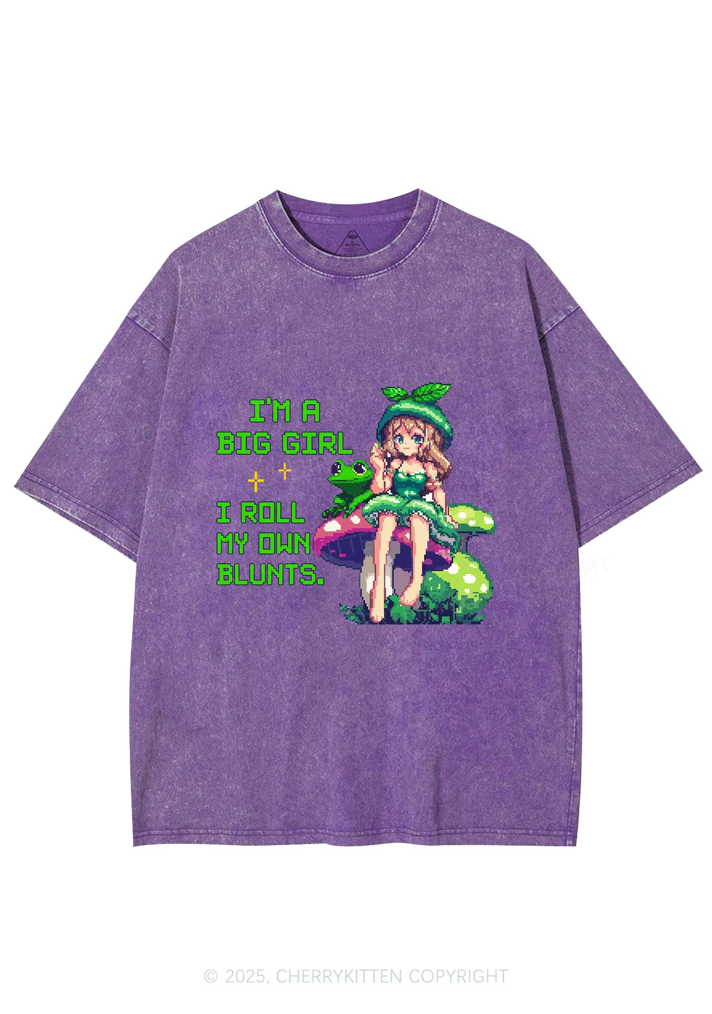 Roll My Own Blunts Y2K Shirts Washed Tee Cherrykitten