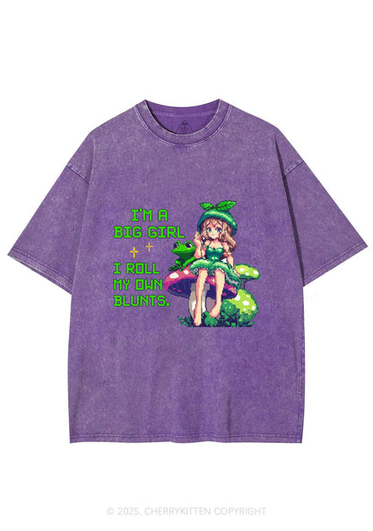 Roll My Own Blunts Y2K Shirts Washed Tee Cherrykitten