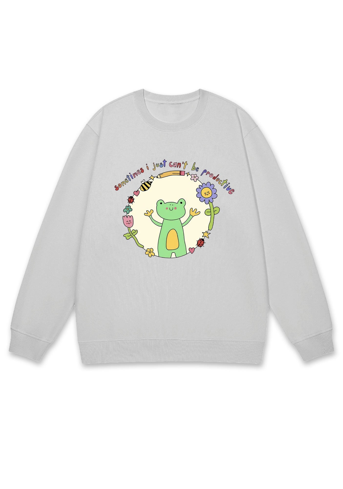 I Just Can't Be Productive Y2K Sweatshirt
